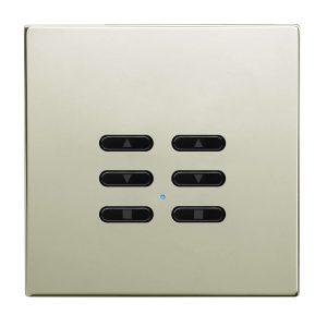Wise Fusion Smart Dimmer Slave Wireless 2 Gang Polished Nickel 3V