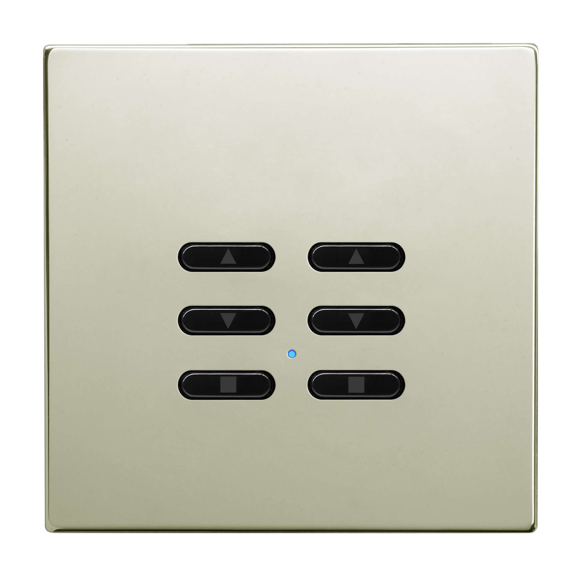 Wise Fusion Smart Dimmer Slave Wireless 2 Gang Polished Nickel 3V
