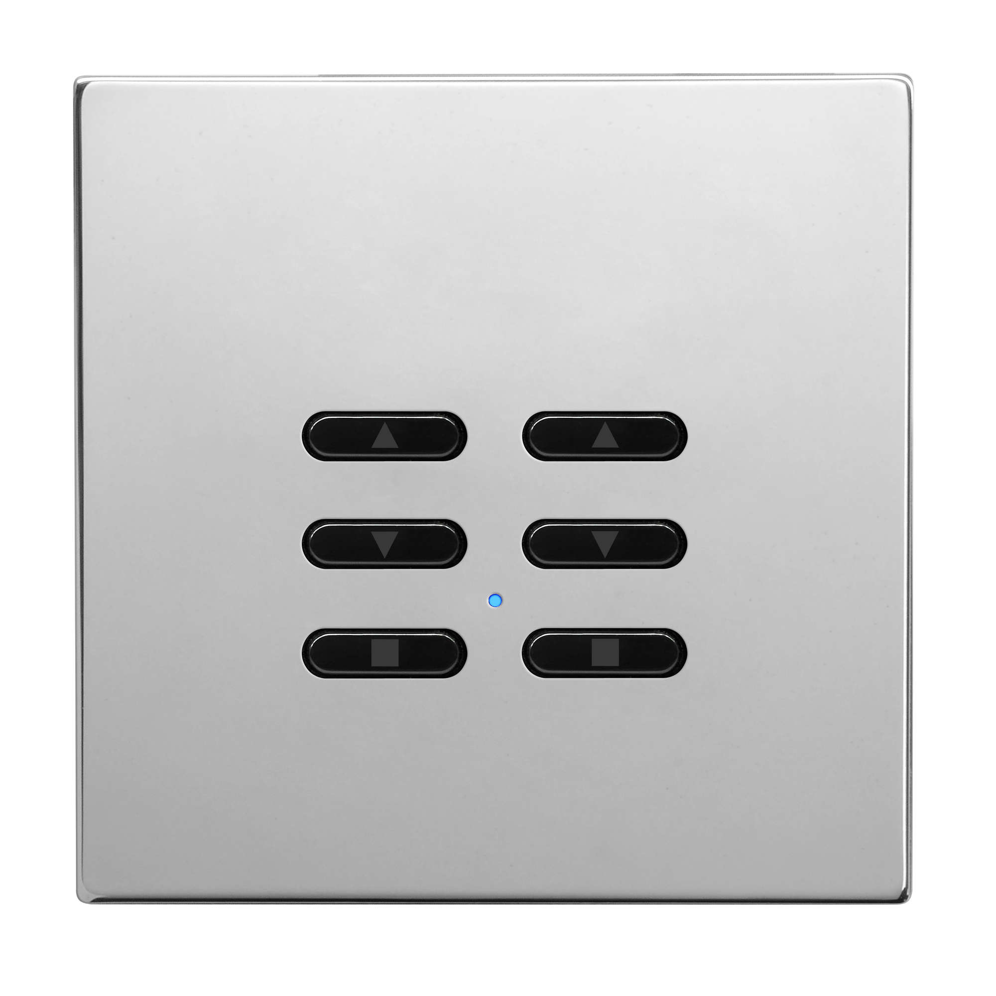 Wise Fusion Smart Dimmer Slave Wireless 2 Gang Polished Stainless Steel 3V