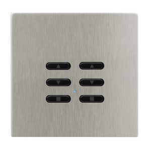 Wise Fusion Smart Dimmer Slave Wireless 2 Gang Satin Nickel 3V