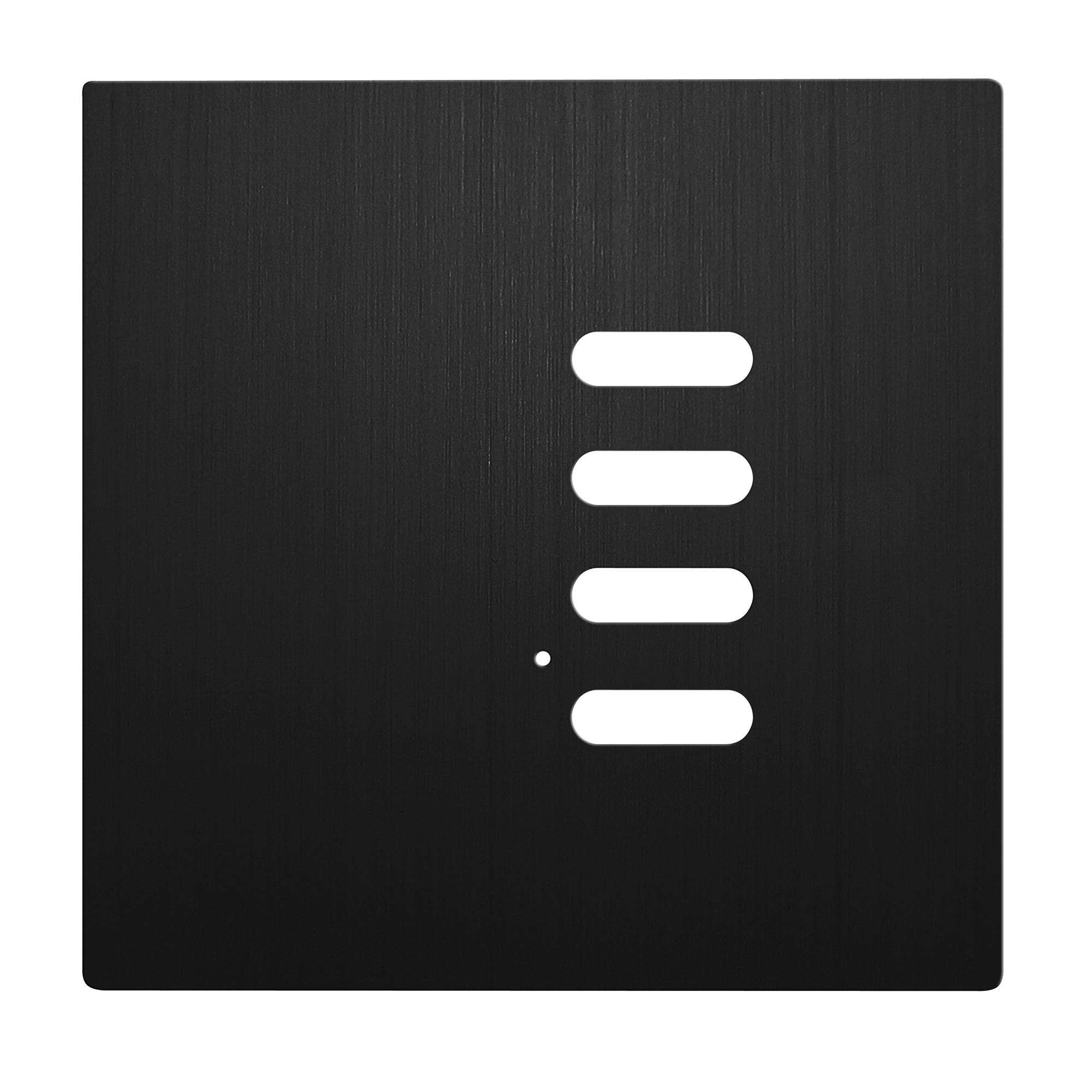 Wise Intense Black Aluminium Plate