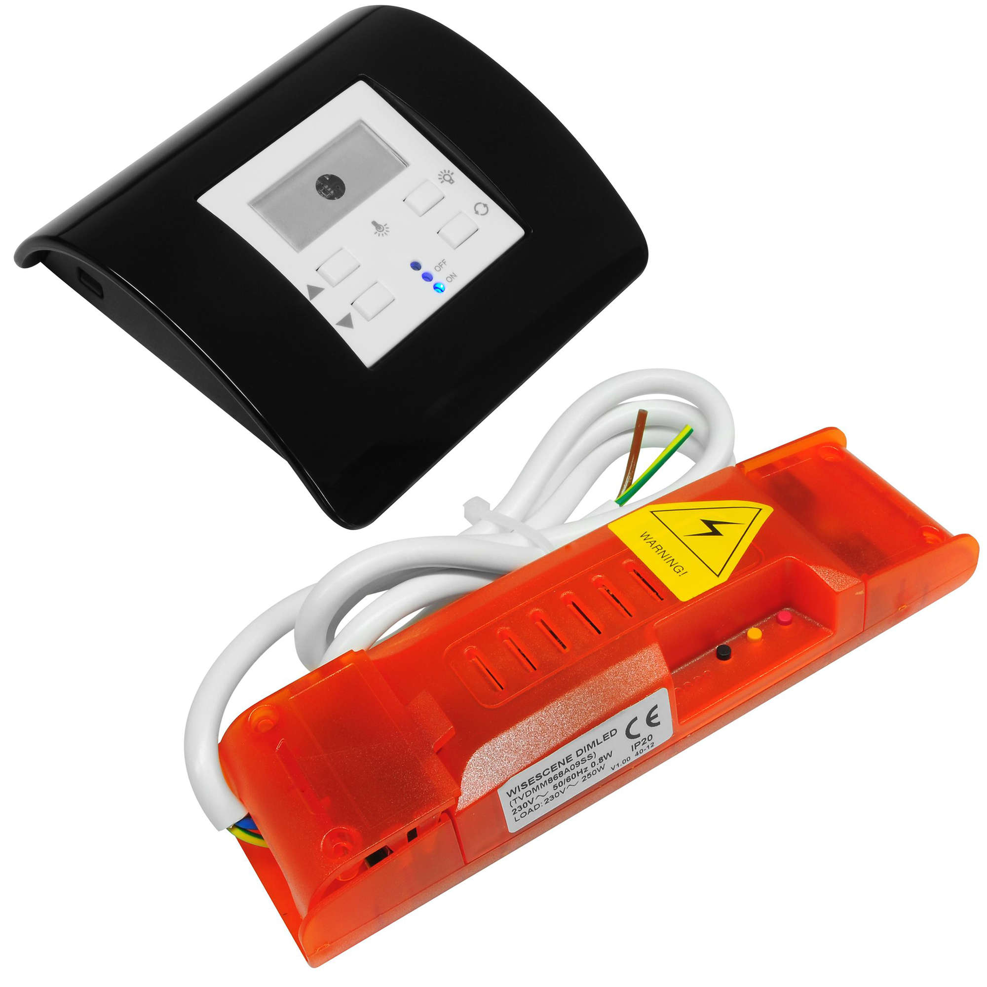 Wise Mouse Dimmer Switch Daylight Sensor & Scene LED Dimming Receiver 240V Black