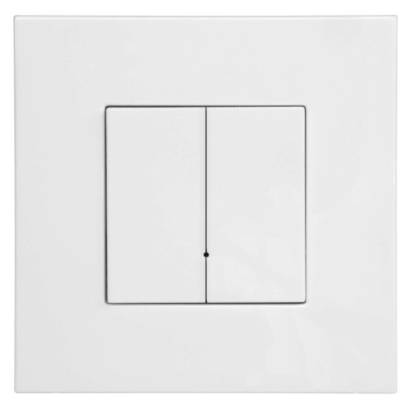 Wise Sharp Switch 2 Channel White