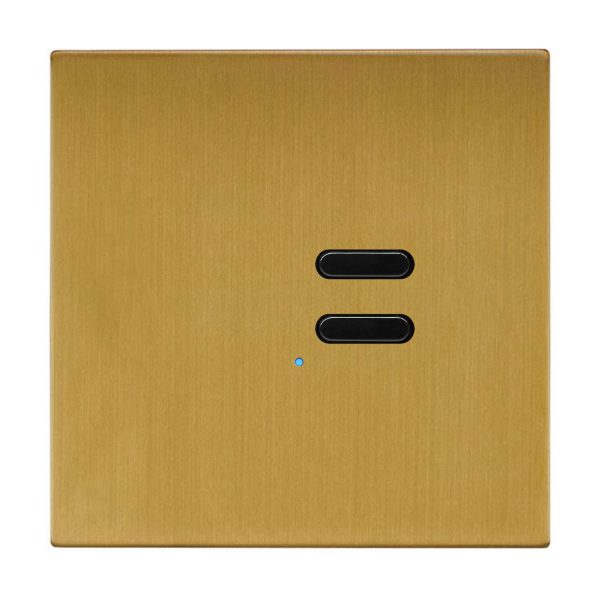 Wise Switch 2 Channel Satin Brass 3V