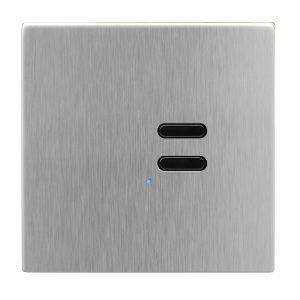 Wise Switch 2 Channel Satin Stainless Steel 3V