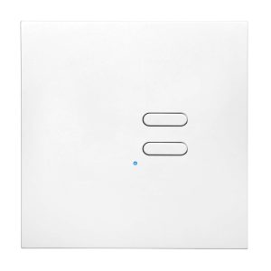 Wise Switch 2 Channel Satin White Aluminium 3V