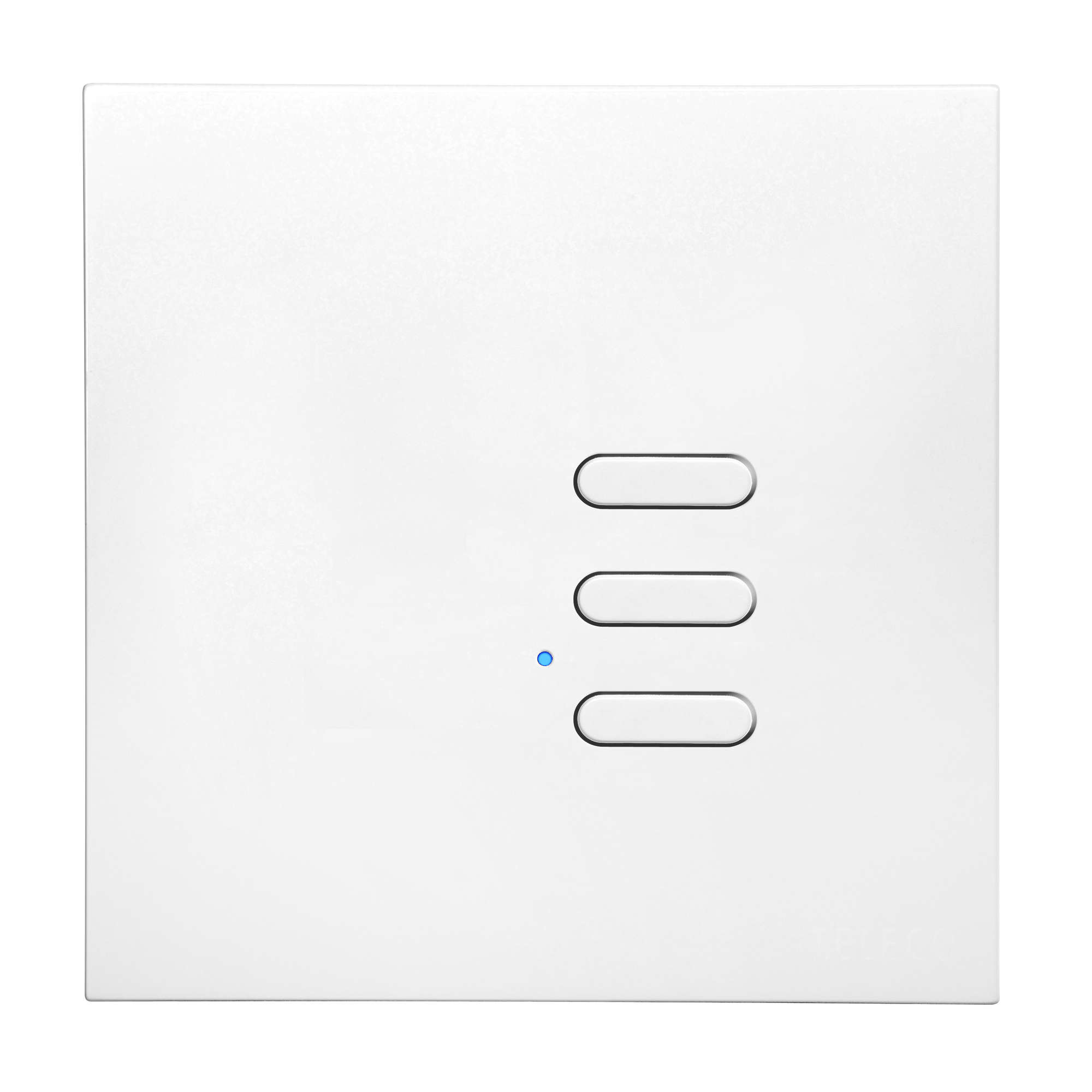 Wise Switch 3 Channel Satin White Aluminium 3V