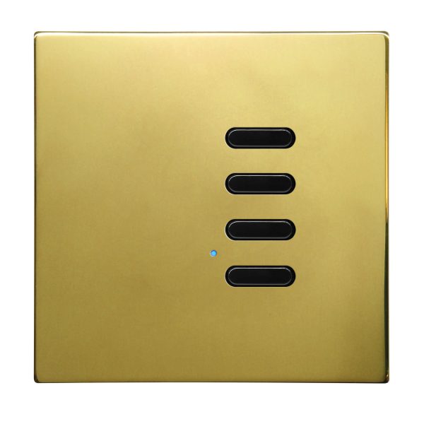 Wise Switch 4 Channel Polished Brass 3V