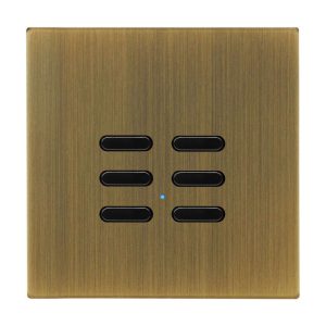 Wise Switch 6 Channel Antique Brass 3V