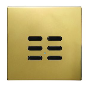 Wise Switch 6 Channel Polished Brass 3V