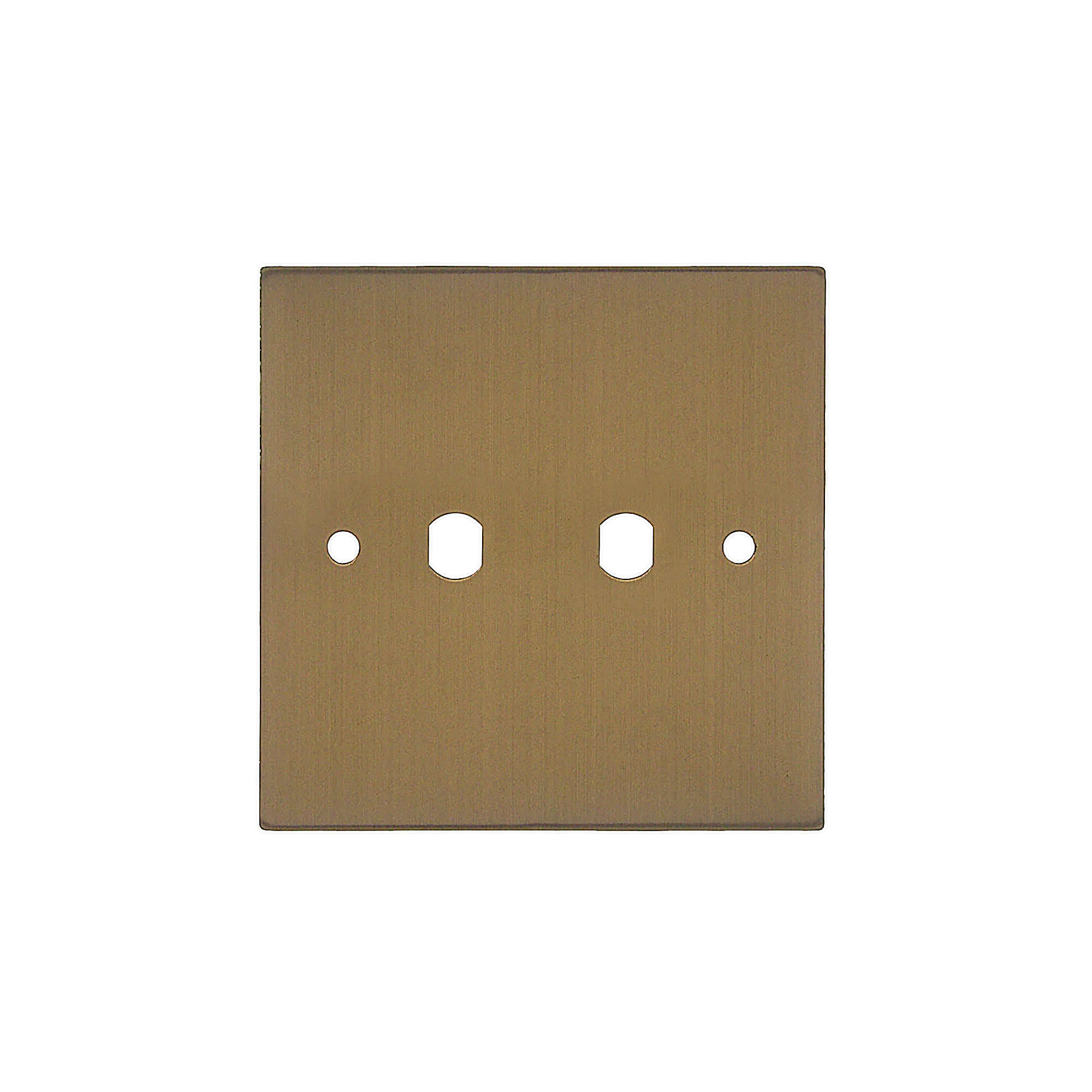 WiseRetro Module Plate Bronze 2 Gang