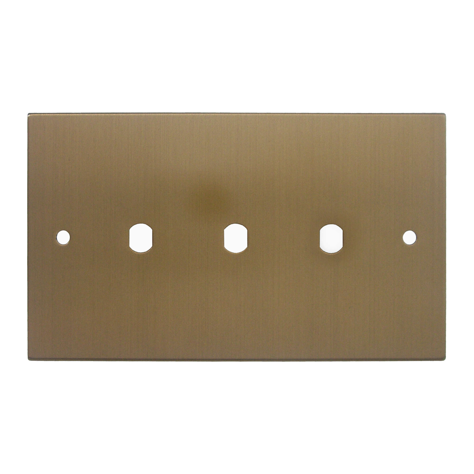 WiseRetro Module Plate Bronze 3 Gang