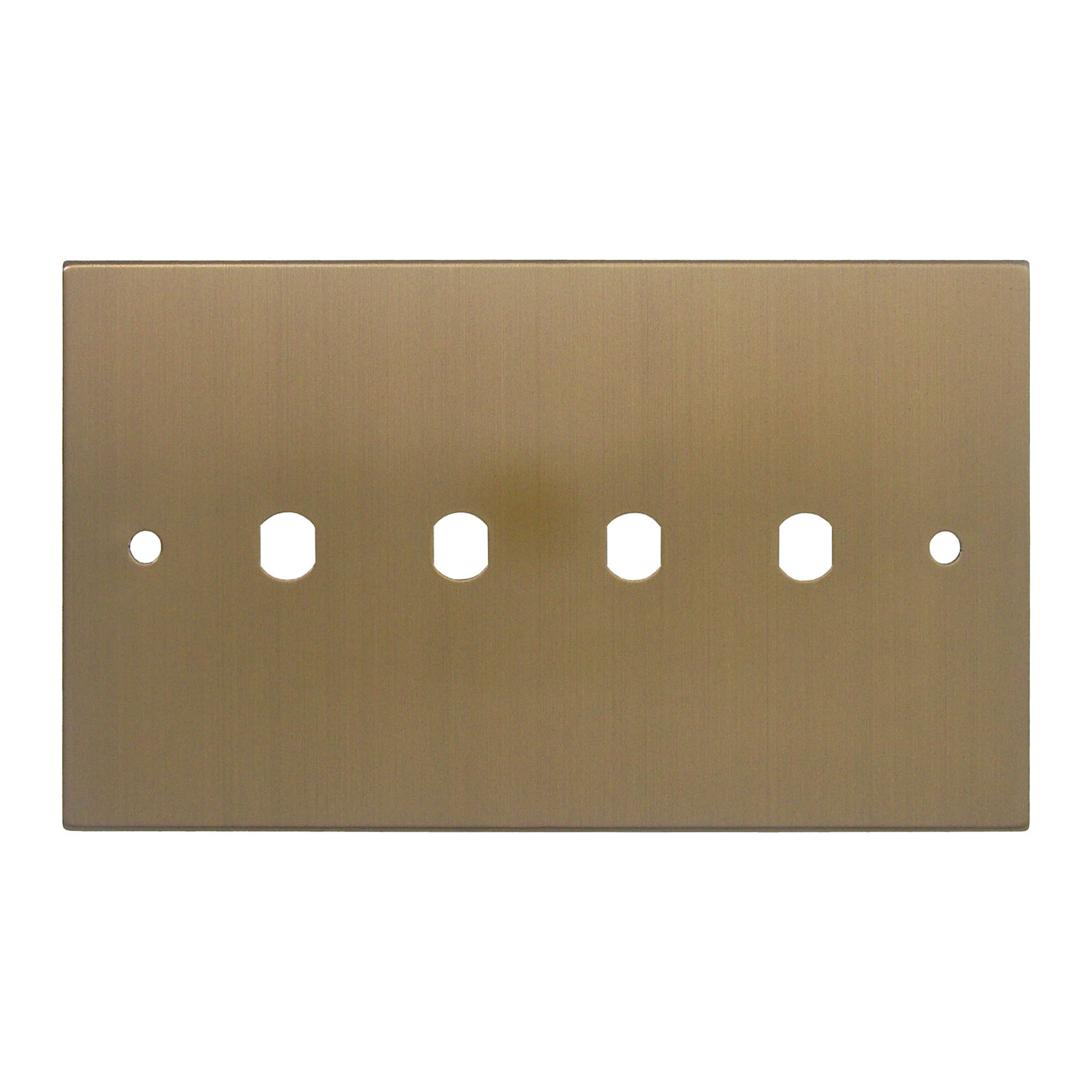 WiseRetro Module Plate Bronze 4 Gang