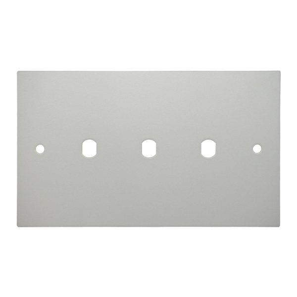WiseRetro Module Plate Primed White 3 Gang