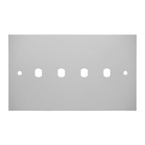 WiseRetro Module Plate Primed White 4 Gang