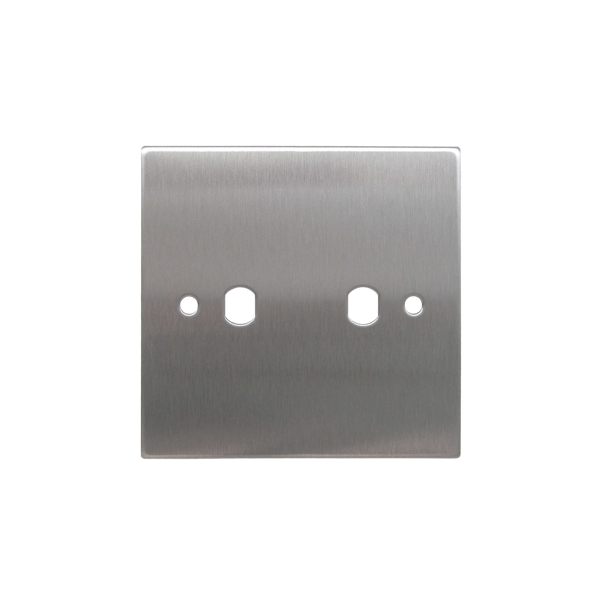 WiseRetro Module Plate Stainless Steel 2 Gang