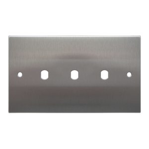 WiseRetro Module Plate Stainless Steel 3 Gang