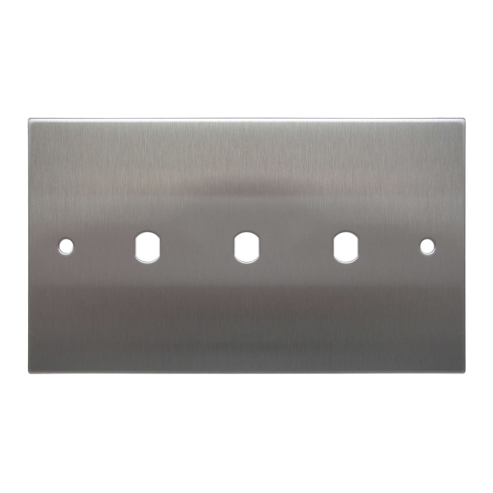 WiseRetro Module Plate Stainless Steel 3 Gang