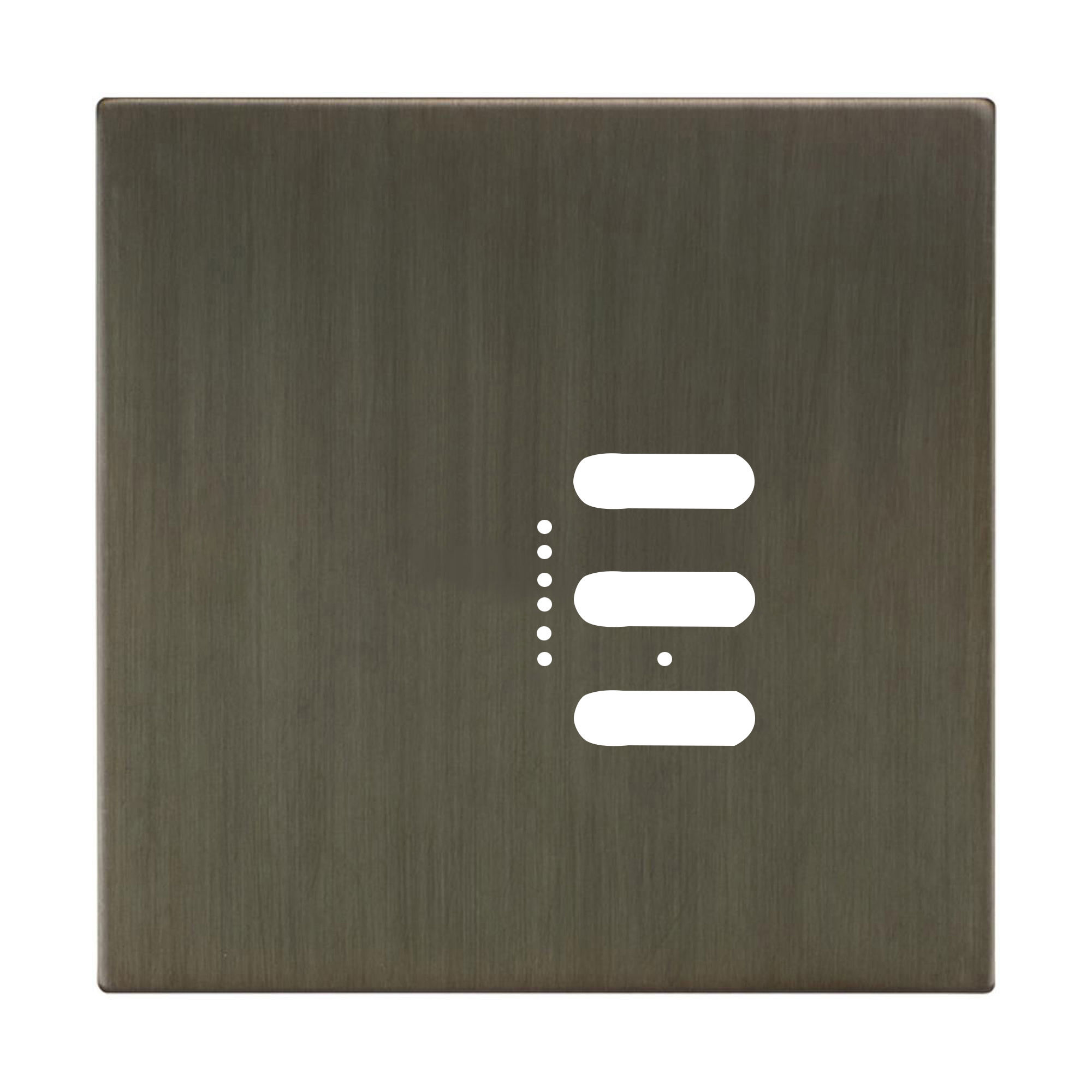 Wise Fusion Plate 1 Gang Plate Jordan Bronze