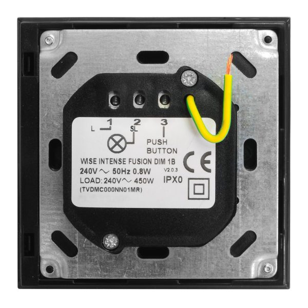 Wise Fusion Smart Dimmer Master Wired 1 Gang 240V Polished Nickel 250W - Image 3