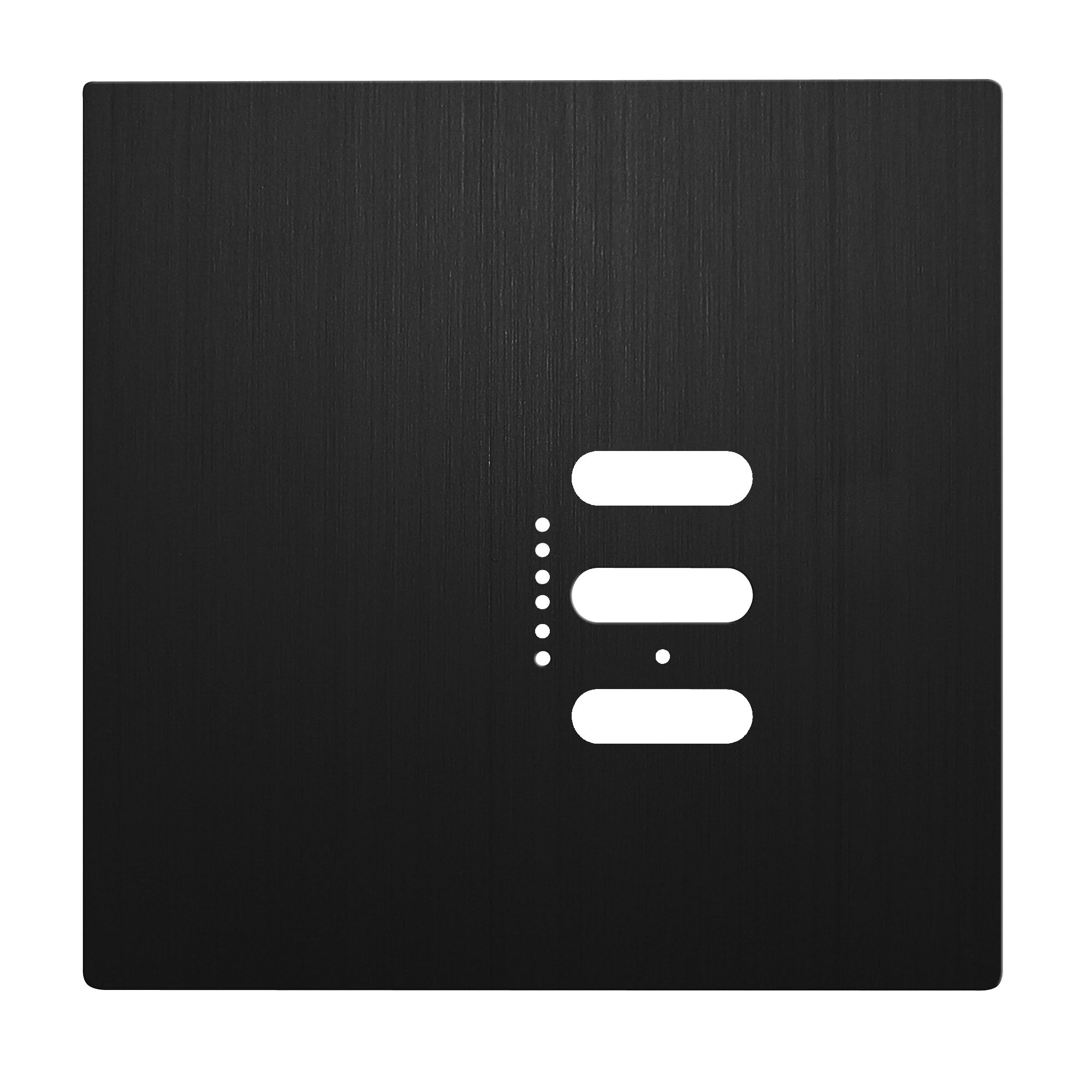 Wise Fusion Plate 1 Gang Plate Black